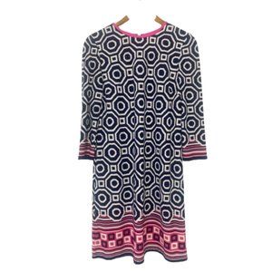 Eliza J Geometric Shift Sheath Dress Size 8